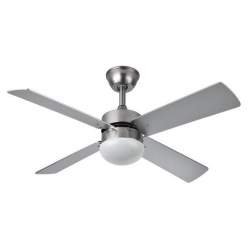 Ventilador de techo Dc Sofia 2 casquillos E27 Niquel con 4 Aspas Reversibles - 2