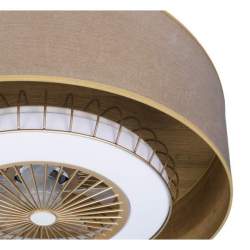 Ventilador de techo led DC Tania 72w Madera Clara 70 cm diametro con 5 Aspas - 2