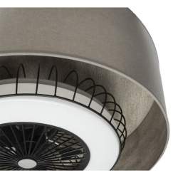 Ventilador de techo led DC Tania 72w Madera Gris 70 cm diametro con 5 Aspas - 2