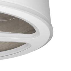 Ventilador de techo led Dc Tatiana 110w Blanco/madera Gris con 3 Aspas - 2