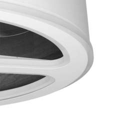 Ventilador de techo led Dc Tatiana 110w Blanco/madera Negra con 3 Aspas - 2