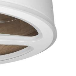 Ventilador de techo led Dc Tatiana 110w Blanco/madera Oscura con 3 Aspas - 2
