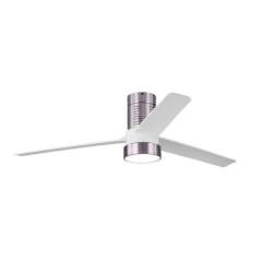 Ventilador de techo led Dc Teo 24w Niquel con 3 Aspas Blancas - 2