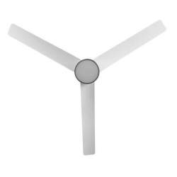 Ventilador de techo led Dc Teo 24w Niquel con 3 Aspas Blancas - 3