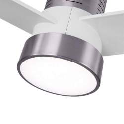 Ventilador de techo led Dc Teo 24w Niquel con 3 Aspas Blancas - 4