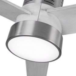 Ventilador de techo led Dc Teo 24w Niquel con 3 Aspas Gris - 4