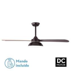 Ventilador de techo led Dc Umi 24w Marron con 3 Aspas Reversibles Marron/haya - 1
