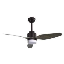 Ventilador de techo led Gerona 18w Marron/roble con 3 Aspas - 1