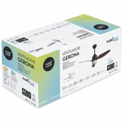 Ventilador de techo led Gerona 18w Marron/roble con 3 Aspas - 2