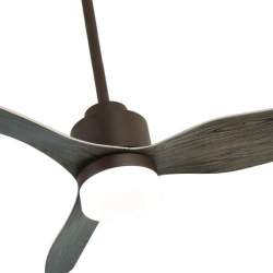 Ventilador de techo led Gerona 18w Marron/roble con 3 Aspas - 3