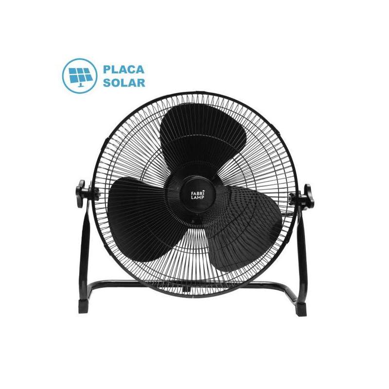 Ventilador Industrial Dc Solar Ciclon 25w Negro con 3aspas negras - 1