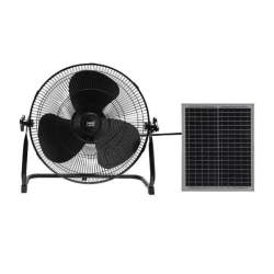 Ventilador Industrial Dc Solar Ciclon 25w Negro con 3aspas negras - 2