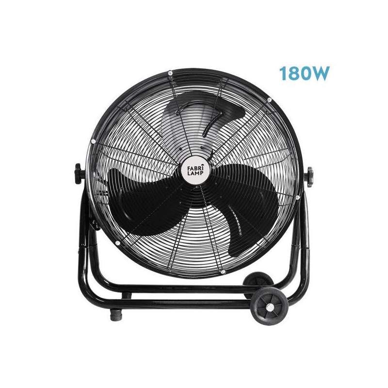 Ventilador Industrial Poniente 180w Negro con 3 aspas - 1