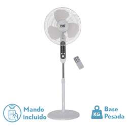 Ventilador De Pie Calma Blanco 45w con 3 Aspas blancas - 1