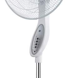 Ventilador De Pie Floxo Blanco/gris 45w con 5 Aspas - 2