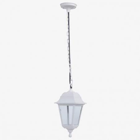 Lámpara colgante de exterior Albahaca con casquillo E27 en blanco