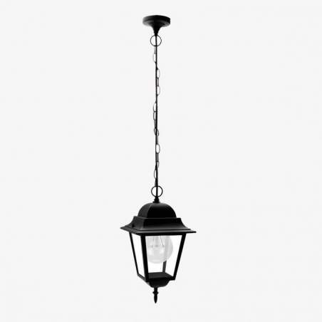 Lámpara colgante de exterior Spica con casquillo E27 en negro