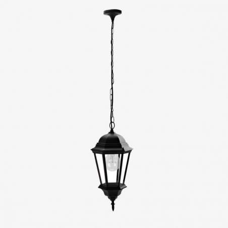 Lámpara colgante de exterior Regulus con casquillo E27 en negro