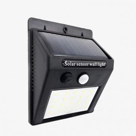 Aplique de pared solar para exterior LED Kira 5000k 200lm con sensor