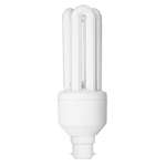 Bombilla de bajo consumo y gráfico de equivalencia para estimar la potencia necesaria. Ahorra en consumo eléctrico con iluminación Led.